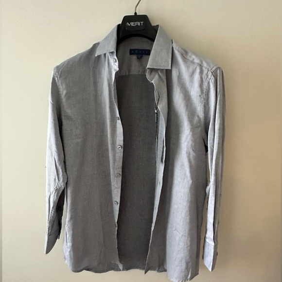 ✨Men's Kolte 100% Cotton Button Down Shirt - Size 32/33 - Denim Washed Blue✨ - Picture 2 of 9